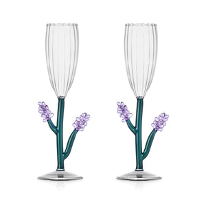 Spring Varietal Lavender Flute (Set of 2)