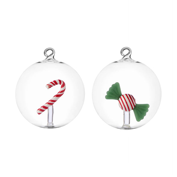 Sweet and Candy Christmas Ornament (Set of 2)