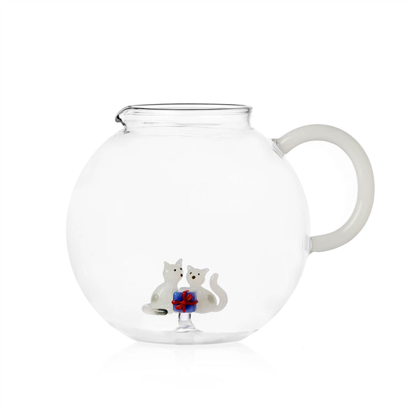 Tabby Cat Christmas Edition Cats with Gift Jug