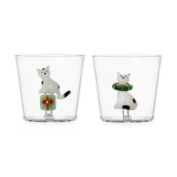 Tabby Cat Christmas Edition Tumbler (Set of 2)