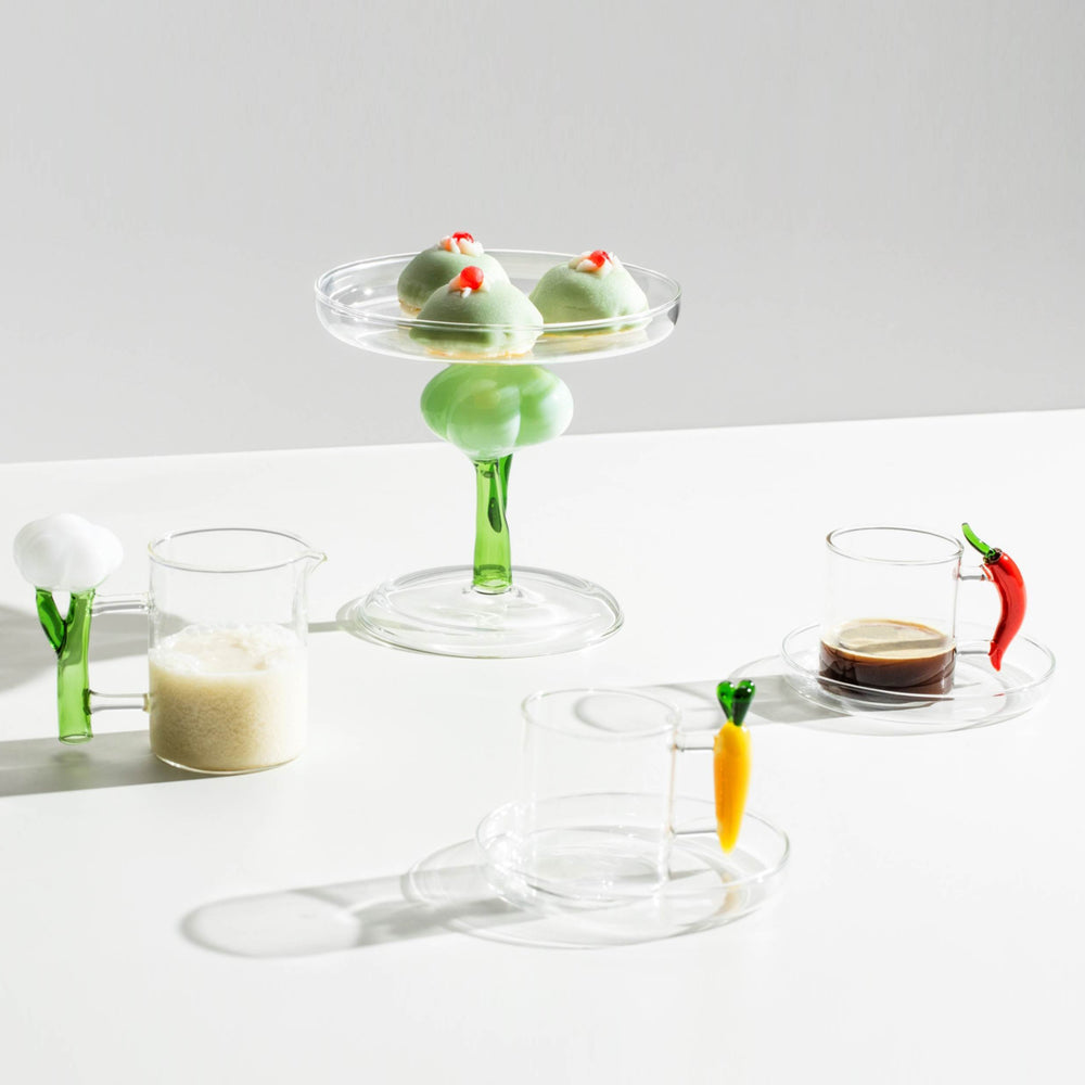 Vegetables Broccoli Footed Plate