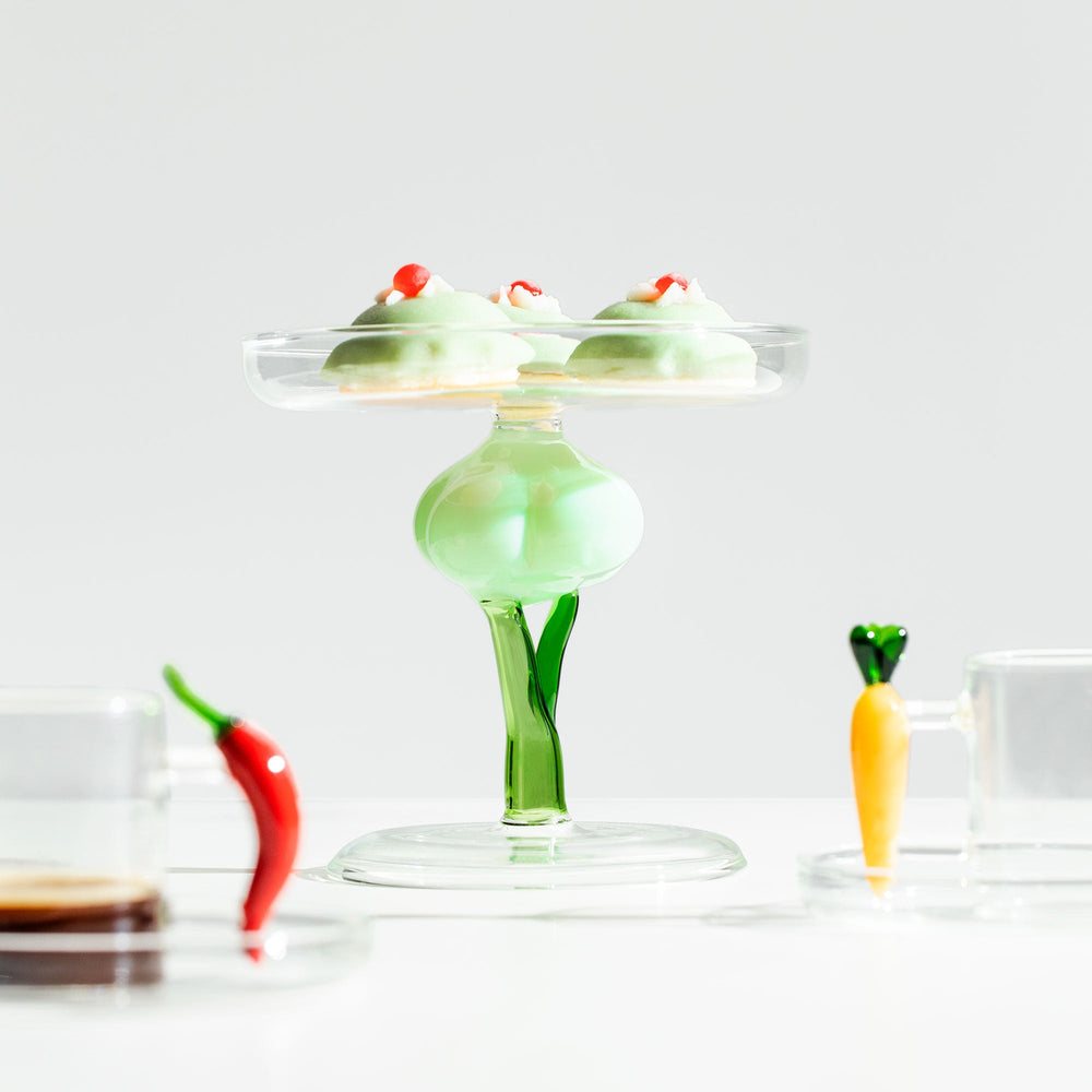Vegetables Broccoli Footed Plate