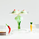 Vegetables Broccoli Footed Plate