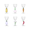 Vegetables Stemmed Glass (Set of 6)  option Color