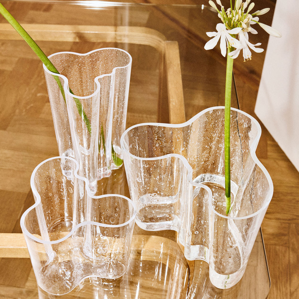 Aalto 90th Anniversary Tall Bubble Glass Vase