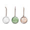 Holiday Sun Ball (Set of 3)  option Clear/Green/Linen