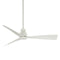Simple Outdoor Ceiling Fan  option Flat White Finish and Blades