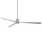 Simple Outdoor Ceiling Fan  option Silver Finish and Blades