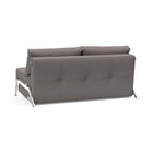 Cubed 2-Seater Armless Sofa Bed with Chrome Legs