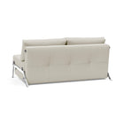 Cubed 2-Seater Armless Sofa Bed with Chrome Legs