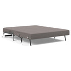 Cubed 2-Seater Armless Sofa Bed with Chrome Legs