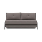 Cubed 2-Seater Armless Sofa Bed with Chrome Legs