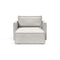 Newilla Slim Arms Lounger  option 256 Adario Fog