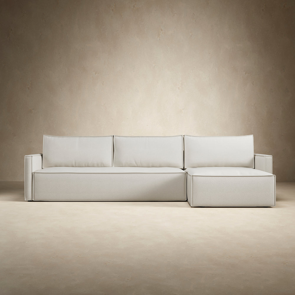Newilla Slim Arms Sofa Bed with Chaise