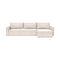 Newilla Standard Arms Sofa Bed with Chaise  option 255 Adario Basmati