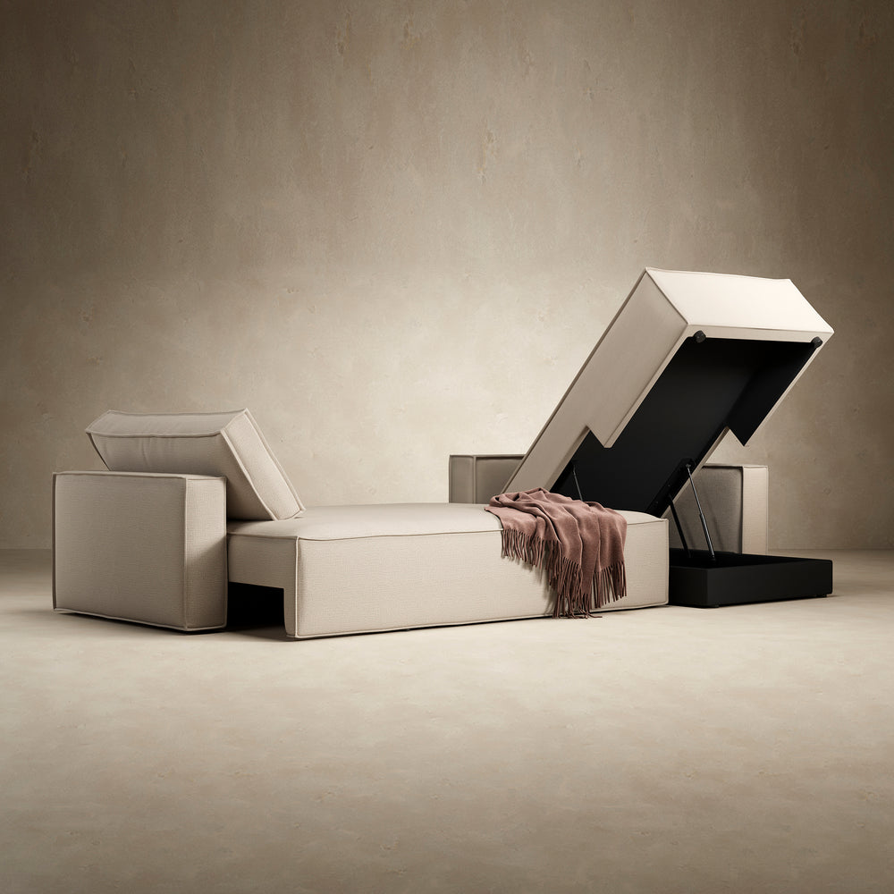 Newilla Standard Arms Sofa Bed with Chaise