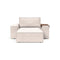 Newilla Wide Arms Lounger  option 255 Adario Basmati