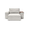 Newilla Wide Arms Lounger  option 256 Adario Fog