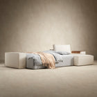 Newilla Wide Arms Sofa Bed with Chaise