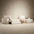 Newilla Wide Arms Sofa Bed with Chaise