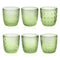 Sixties Multipattern Tumbler (Set of 6)  option Acid Green