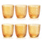 Sixties Multipattern Tumbler (Set of 6)  option Amber