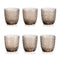 Sixties Multipattern Tumbler (Set of 6)  option Bronze Grey