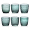 Sixties Multipattern Tumbler (Set of 6)  option Peacock Green