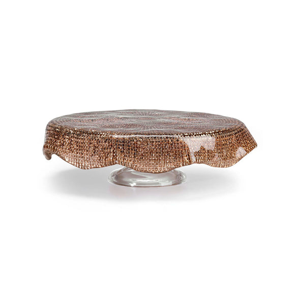 Diamante Scalloped Cakestand