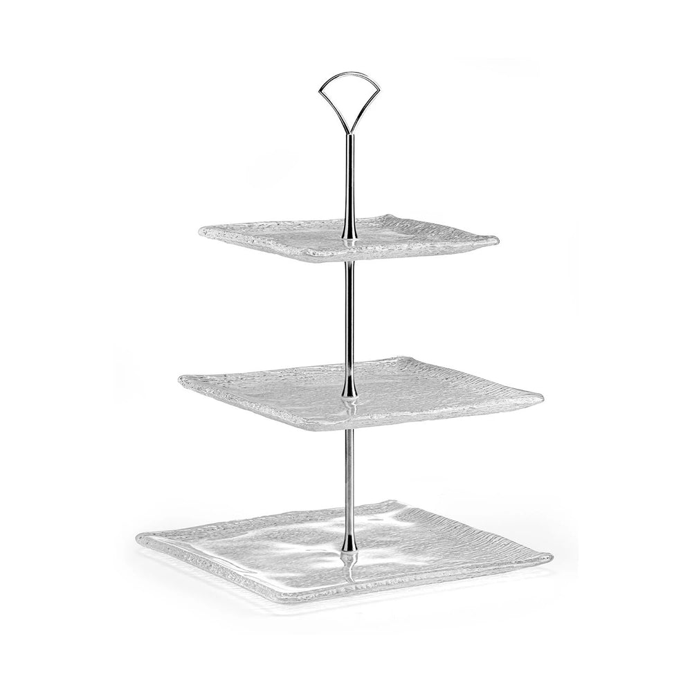 Infinity 3-Tier Square Cake Stand
