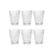 Loto Glass (Set of 6)  option Clear