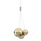 Random 4 Light Multipoint Pendant Light  option Gold