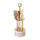 Basketweave Barware Set