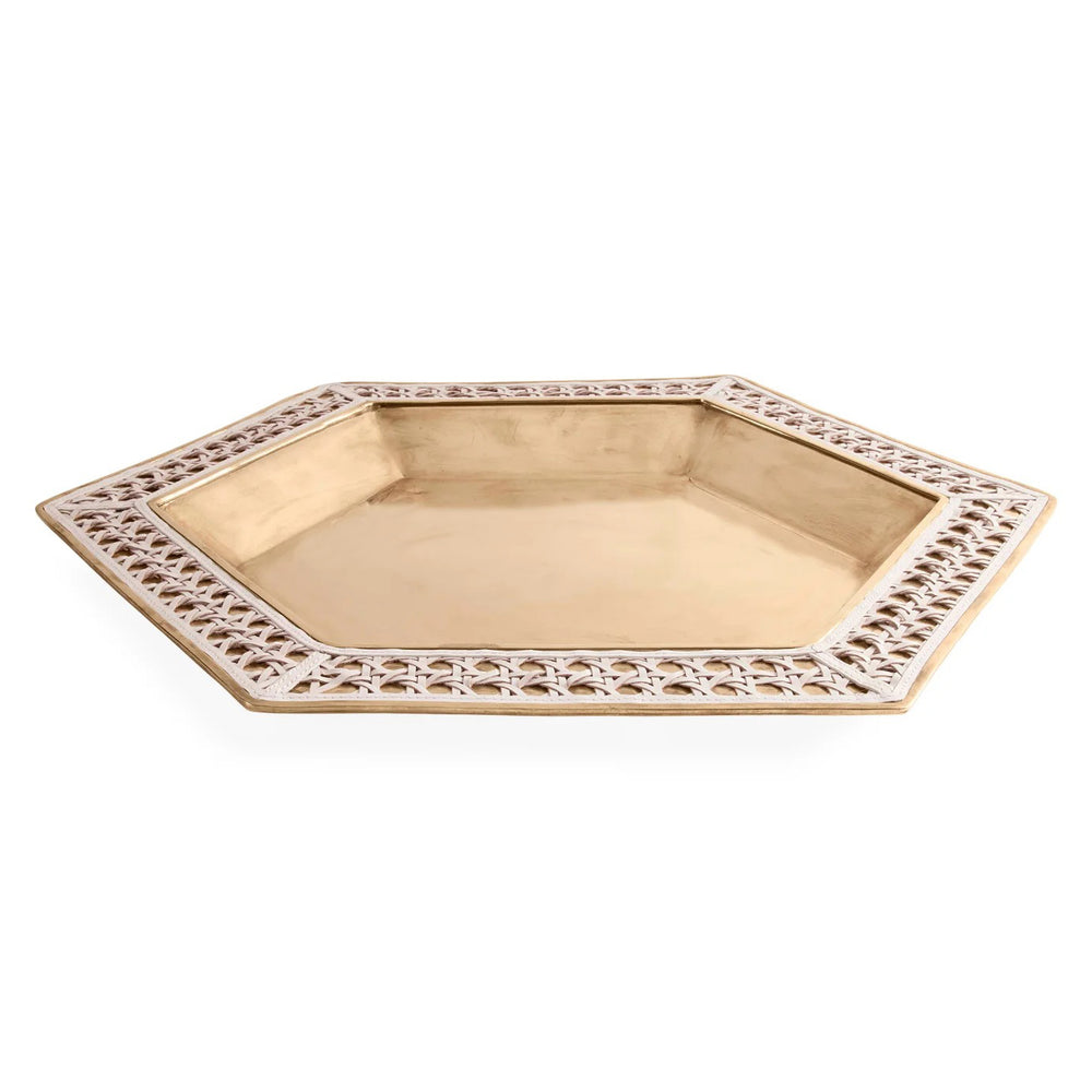Basketweave Serving Tray
