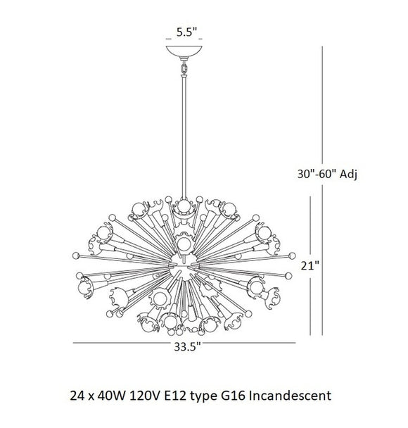 Sputnik Chandelier