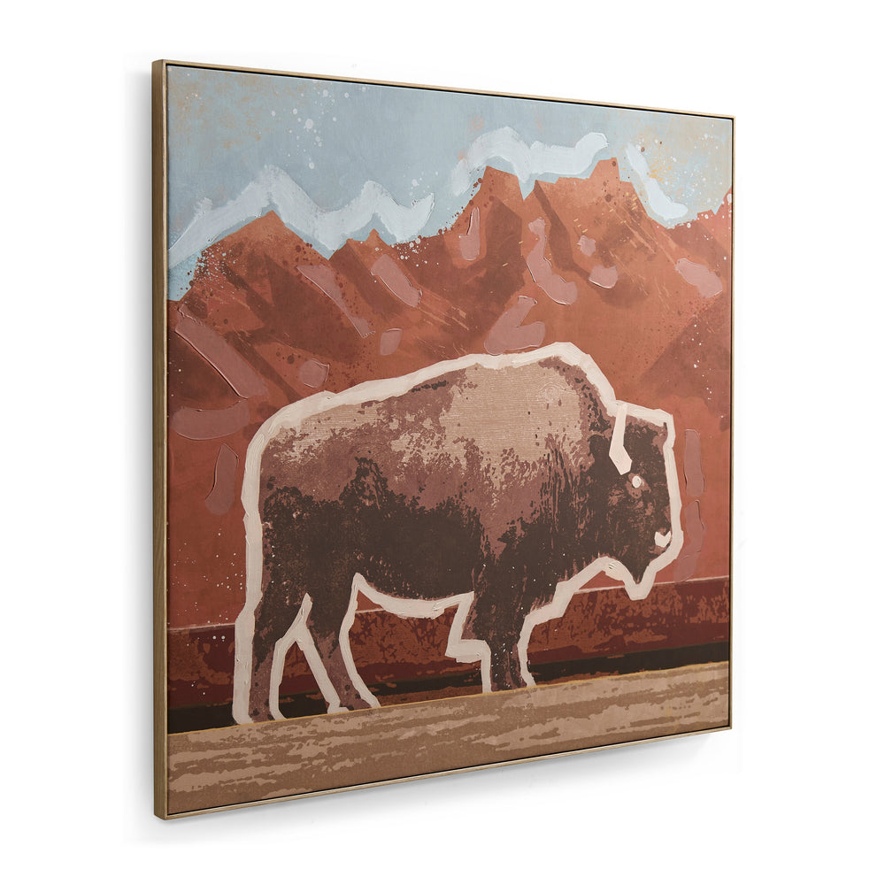 Buffalo Sunset Wall Art
