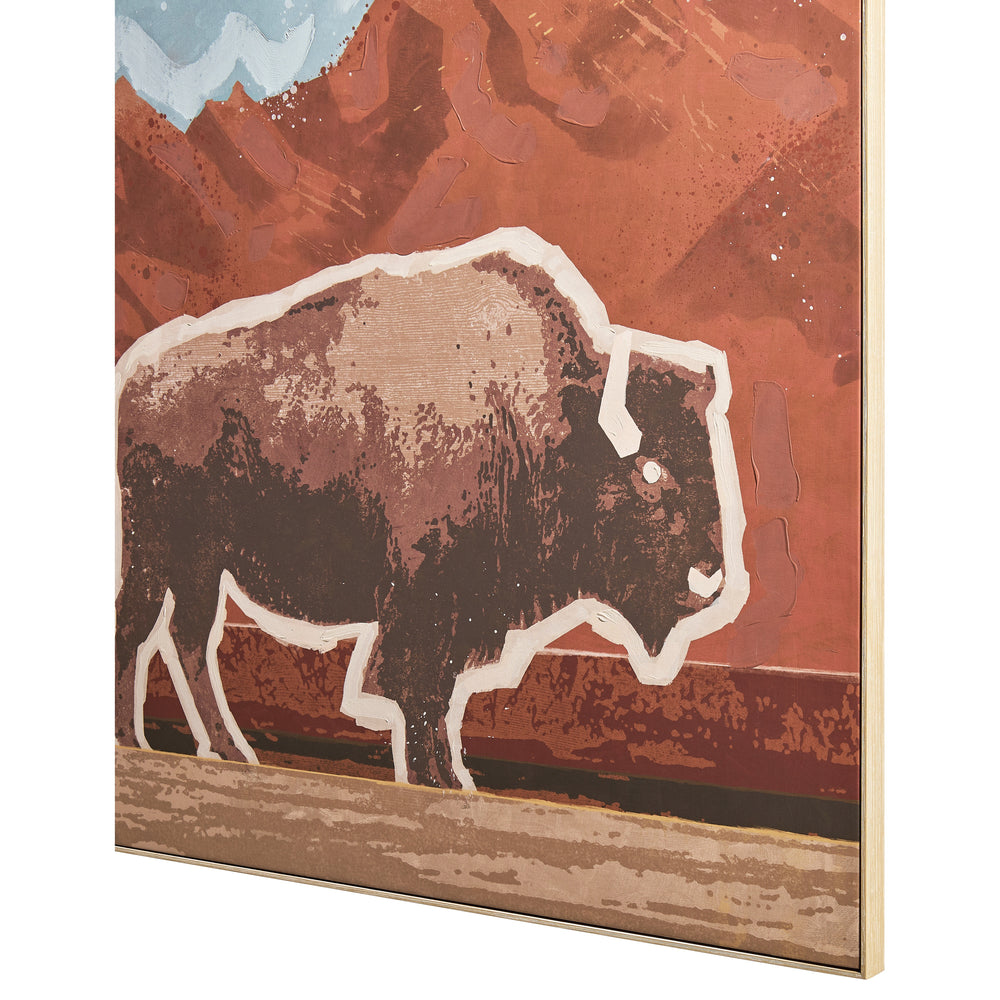 Buffalo Sunset Wall Art