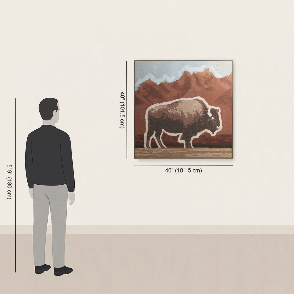 Buffalo Sunset Wall Art