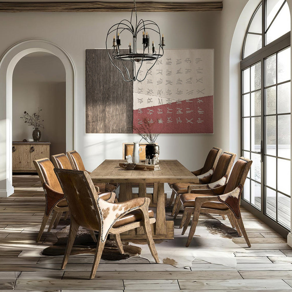 Echo Canyon Leather and Hide Armchair