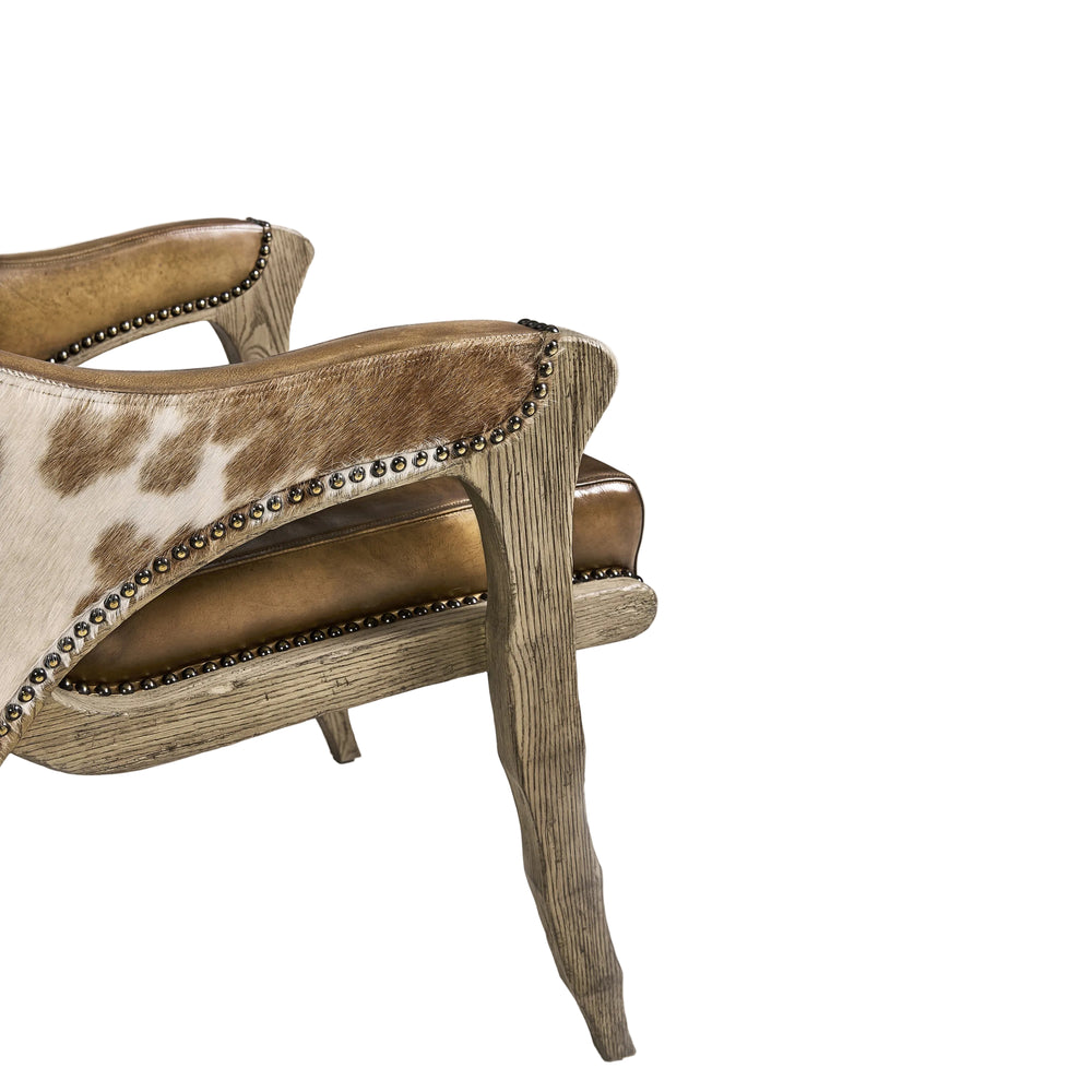 Echo Canyon Leather and Hide Armchair