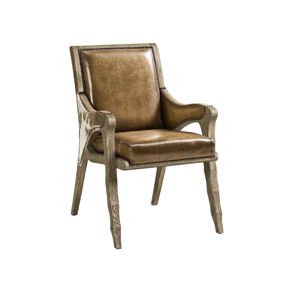 Echo Canyon Leather and Hide Armchair