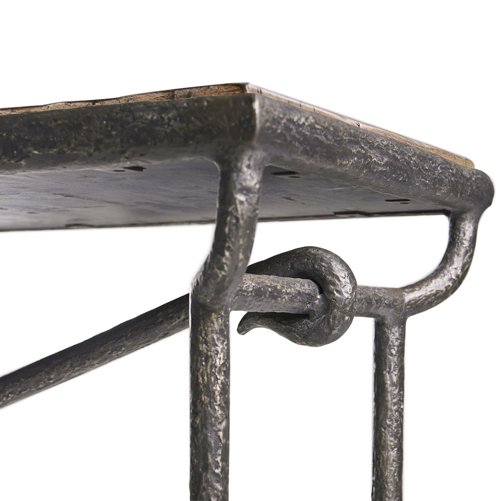 Forge Iron Console Table