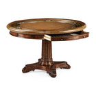Mahogany Round Poker Table