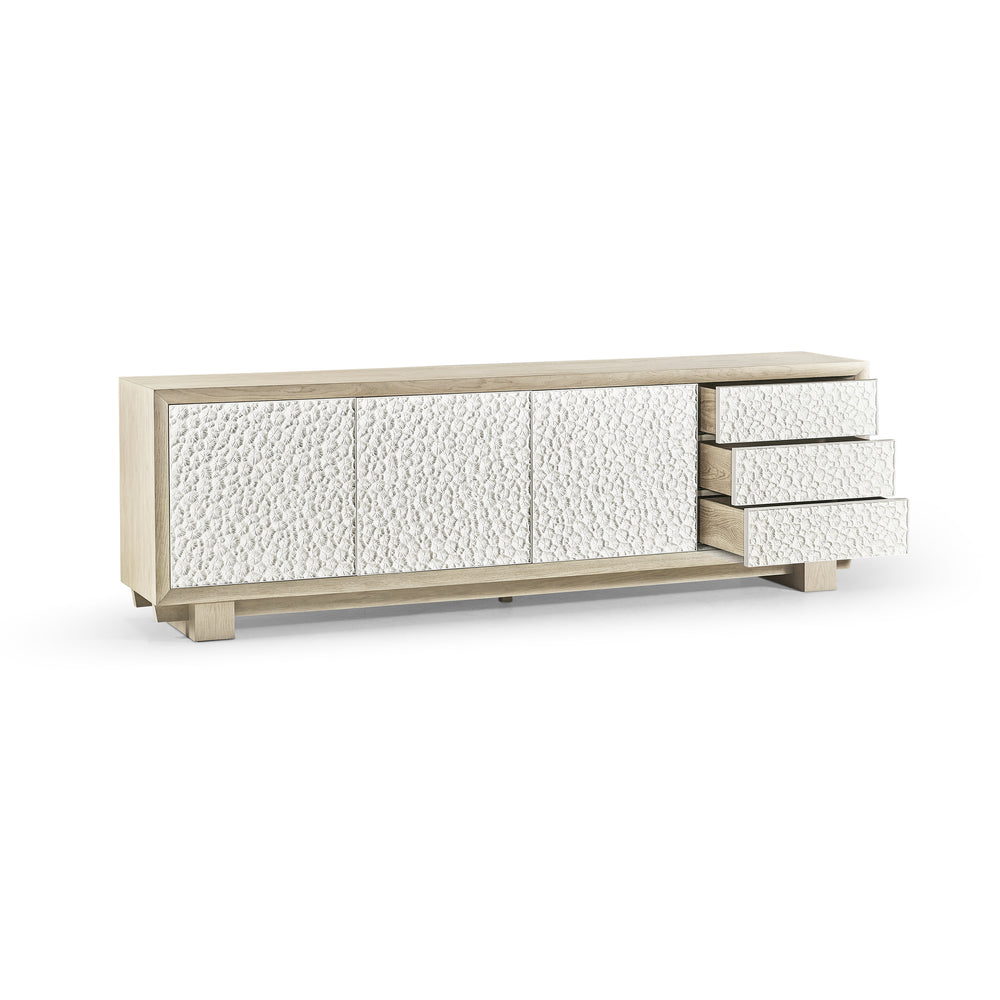 Water Pelagic Sculpted Entertainment Console Table