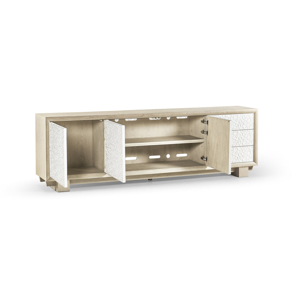 Water Pelagic Sculpted Entertainment Console Table