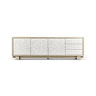 Water Pelagic Sculpted Entertainment Console Table