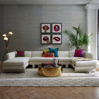 Pompidou Loops Throw Pillow