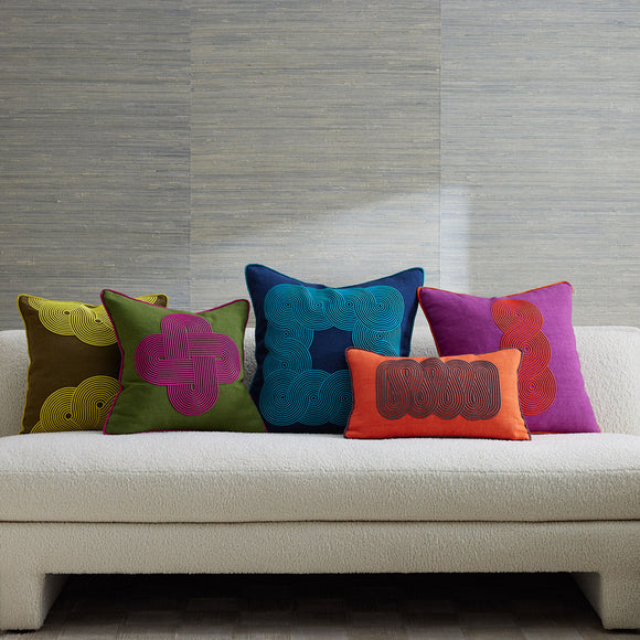Pompidou Loops Throw Pillow