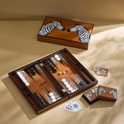Zebra Backgammon Set
