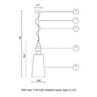 Ali E Baba Tall Pendant Light